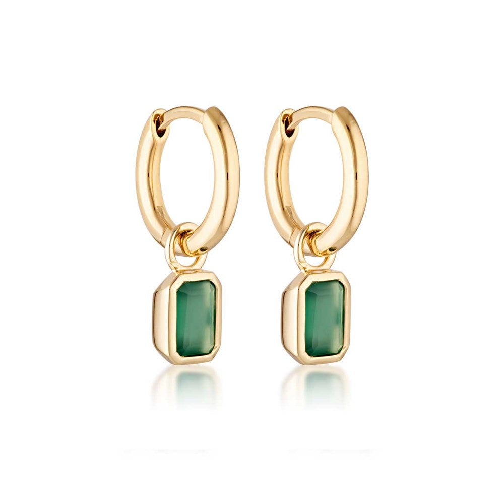Green onyx hotsell stud earrings