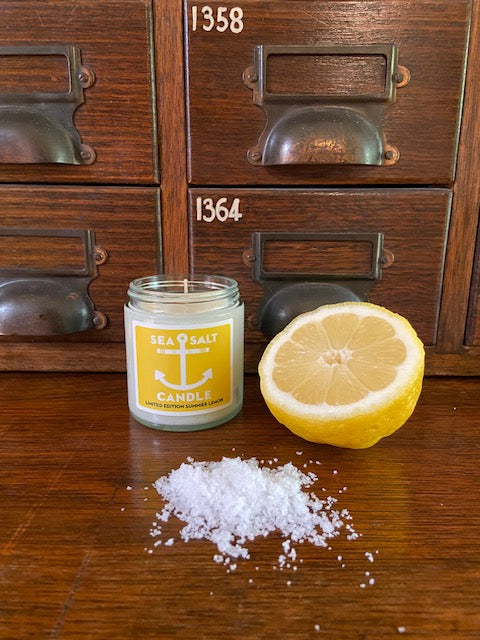 sea salt lemon candle