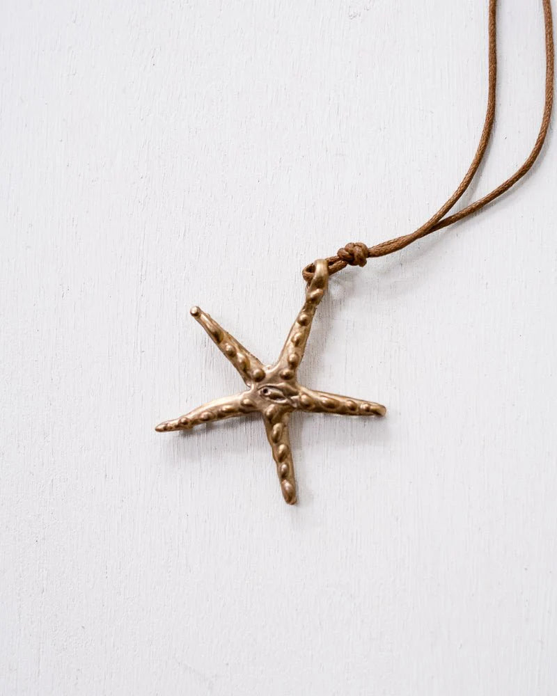 stella di mare bronze pendant