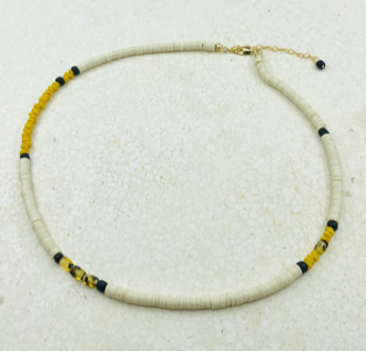 majorca mustard necklace
