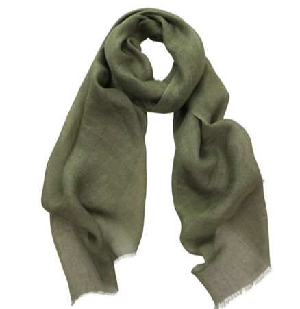 zara linen scarf