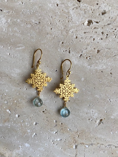 kadri aquamarine earrings